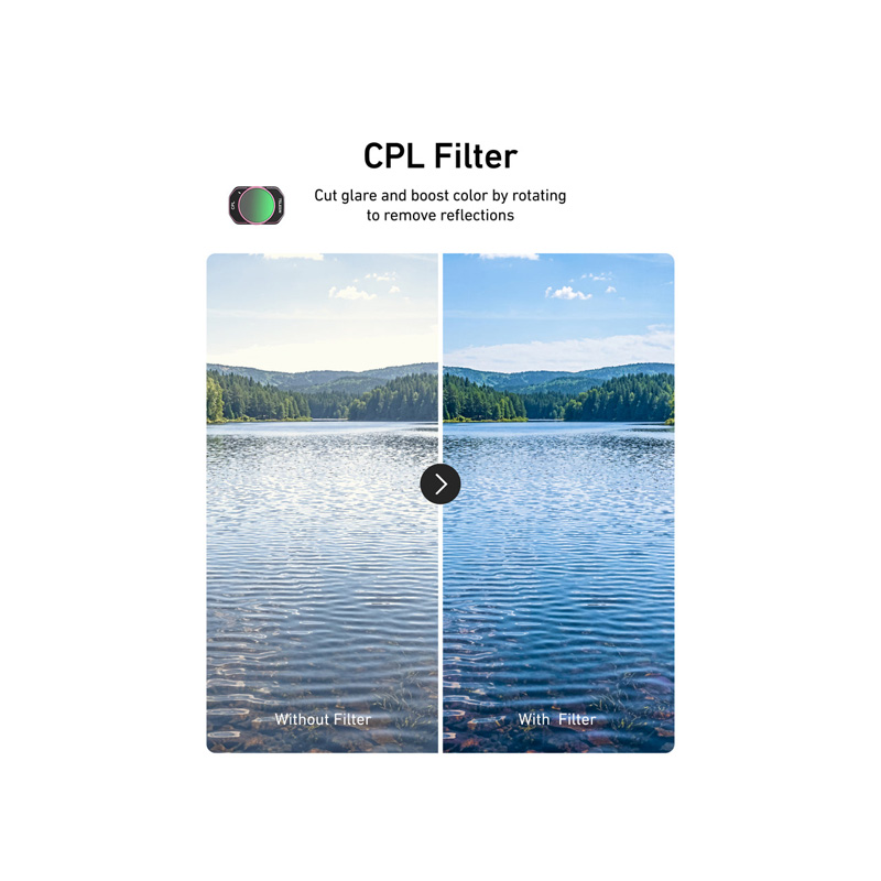 Bộ Filter VND + Black Mist 1/4 + Cool Rose + CPL Pocket 4/3 (Telesin S5-FLT-62-TDJ) - Ảnh 8