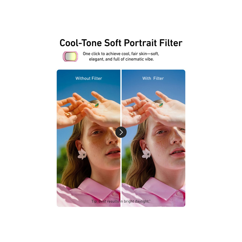 Bộ Filter VND + Black Mist 1/4 + Cool Rose + CPL Pocket 4/3 (Telesin S5-FLT-62-TDJ) - Ảnh 6