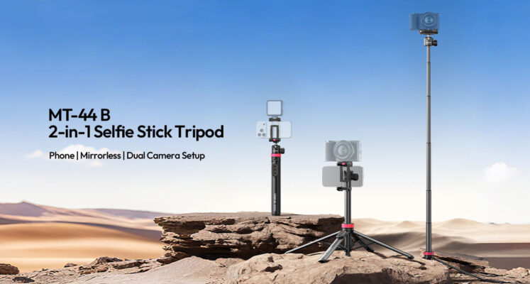 Gậy selfie 2 trong 1 Ulanzi MT-44B Quadpod S056