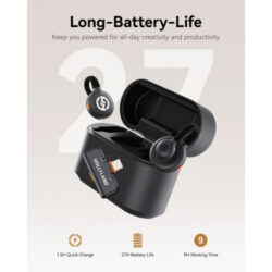 Bộ Micro không dây Hollyland LARK M2S Duo (USB-C RX) màu Space Gray - Ảnh 5