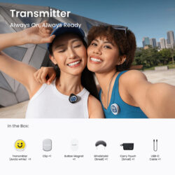 Alternative view of Insta360 Mic Pro Transmitter (Arctic White)