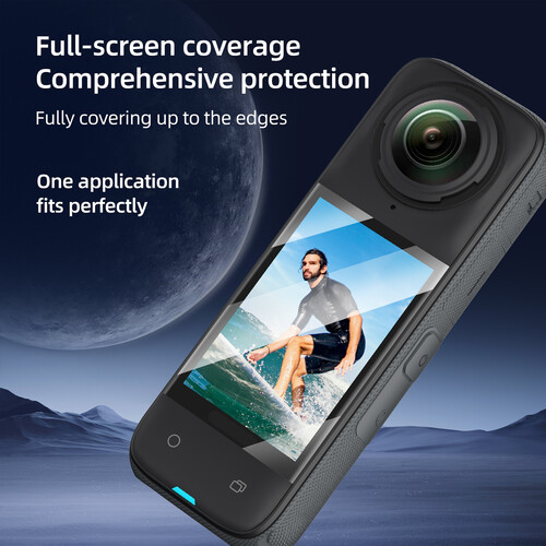 Miếng dán màn hình kính cường lực cho Insta360 X4/X5 (Telesin S6-FLM-04-TIS) - Ảnh 9