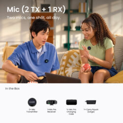 Alternative view of Insta360 Mic (2 TX + 1 RX)